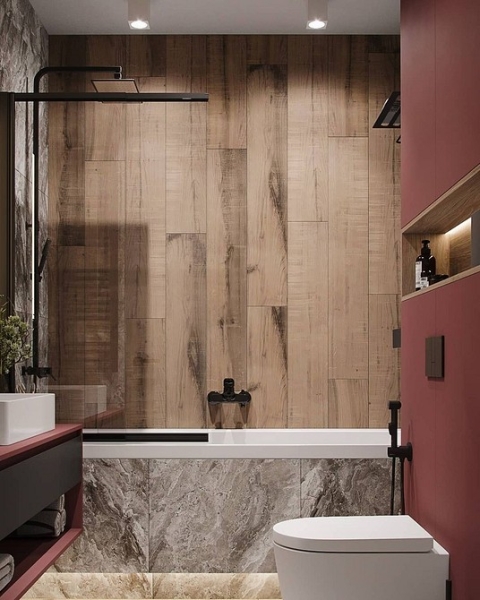 Коричневый в интерьере: варианты применения и 10 лучших цветов-компаньонов (137 фото)