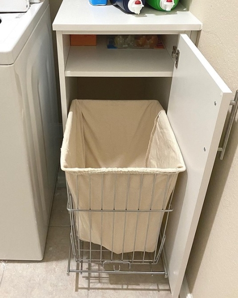 
                                Корзина для белья в ванную: советы по выбору и варианты размещения (67 фото)                            