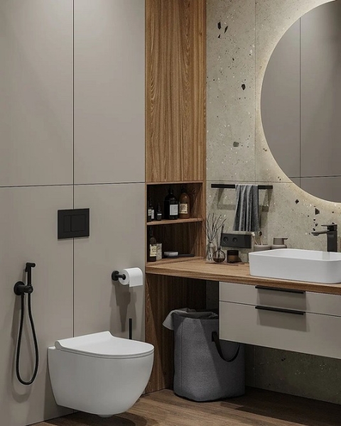 
                                Корзина для белья в ванную: советы по выбору и варианты размещения (67 фото)                            