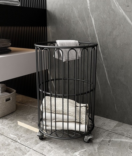 
                                Корзина для белья в ванную: советы по выбору и варианты размещения (67 фото)                            