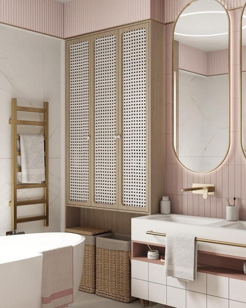 
                                Корзина для белья в ванную: советы по выбору и варианты размещения (67 фото)                            