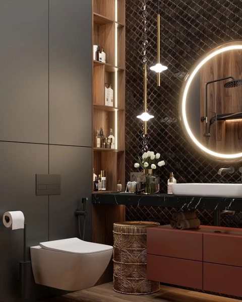 
                                Корзина для белья в ванную: советы по выбору и варианты размещения (67 фото)                            