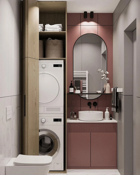 
                                Корзина для белья в ванную: советы по выбору и варианты размещения (67 фото)                            