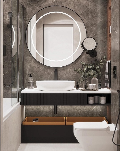 
                                Корзина для белья в ванную: советы по выбору и варианты размещения (67 фото)                            