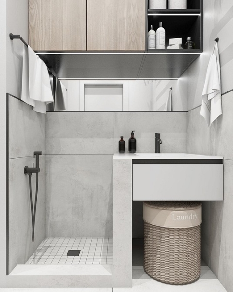 
                                Корзина для белья в ванную: советы по выбору и варианты размещения (67 фото)                            