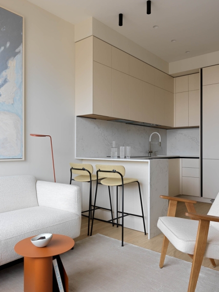 Маленькая квартира на берегу реки 41 м²