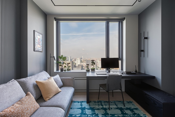 Московская квартира 85 м² в спокойных тонах