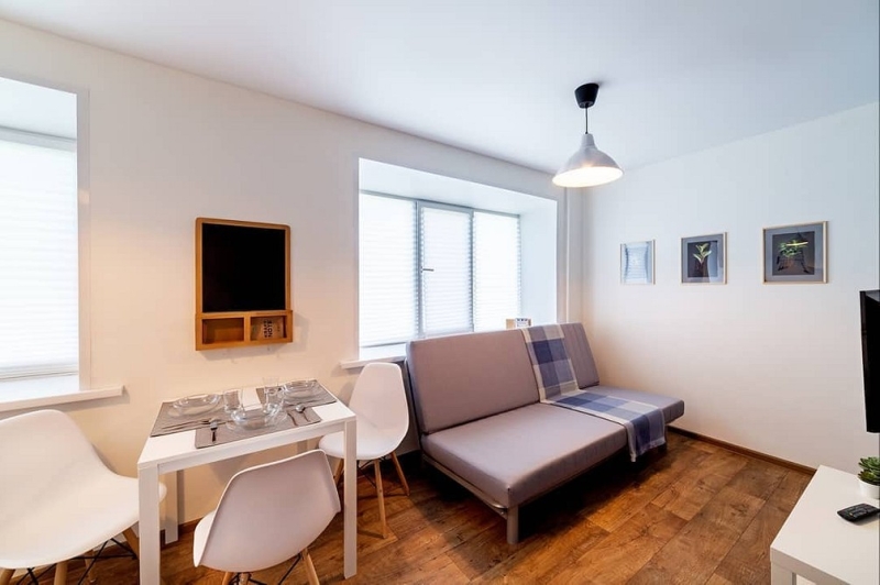 Однокомнатная хрущевка: варианты зонирования, советы по ремонту и примеры проектов (96 фото)