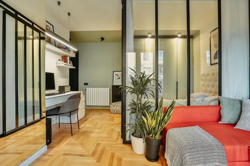 Однокомнатная хрущевка: варианты зонирования, советы по ремонту и примеры проектов (96 фото)