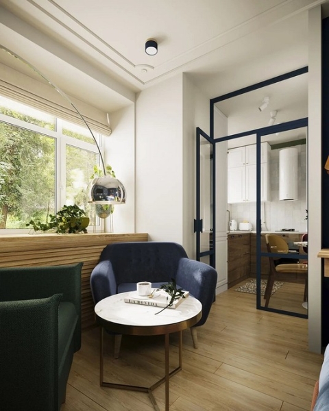 Однокомнатная хрущевка: варианты зонирования, советы по ремонту и примеры проектов (96 фото)