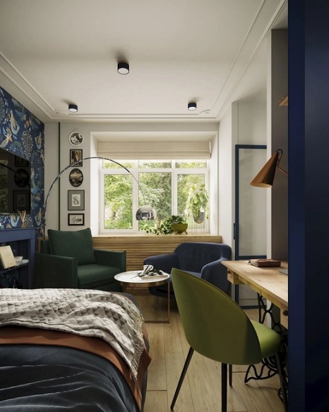 Однокомнатная хрущевка: варианты зонирования, советы по ремонту и примеры проектов (96 фото)