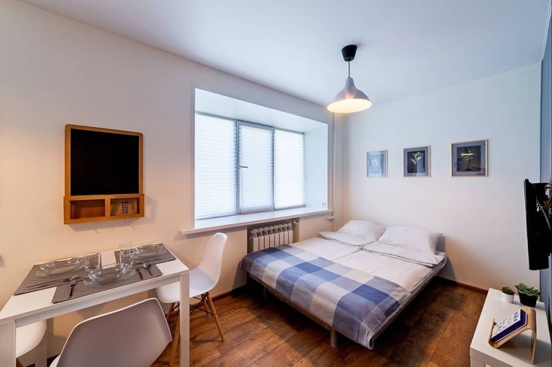 Однокомнатная хрущевка: варианты зонирования, советы по ремонту и примеры проектов (96 фото)