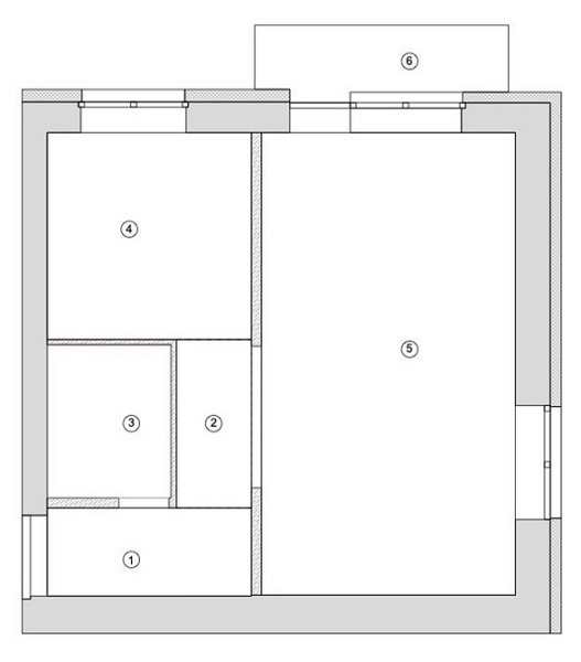 Однокомнатная хрущевка: варианты зонирования, советы по ремонту и примеры проектов (96 фото)