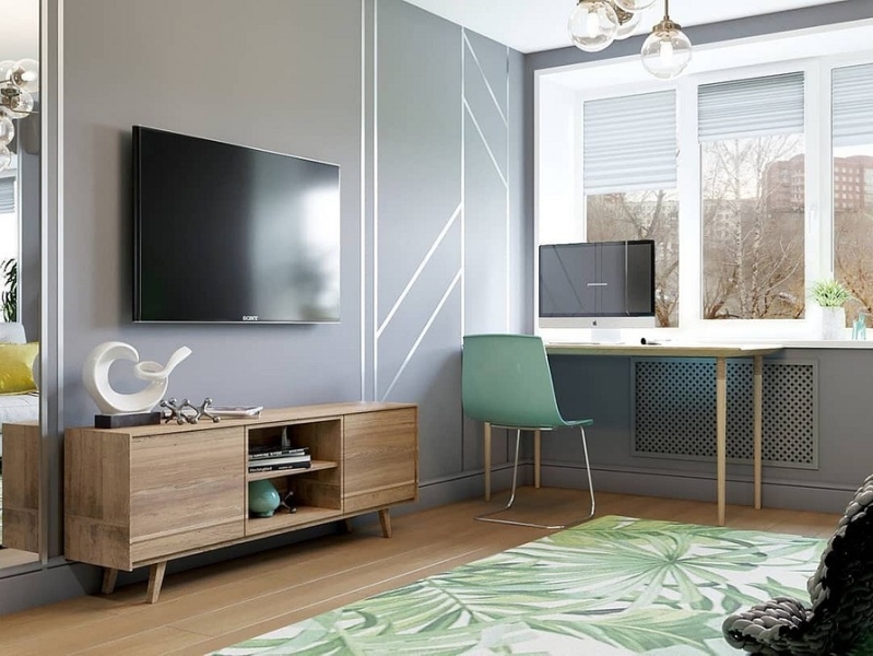 Однокомнатная хрущевка: варианты зонирования, советы по ремонту и примеры проектов (96 фото)