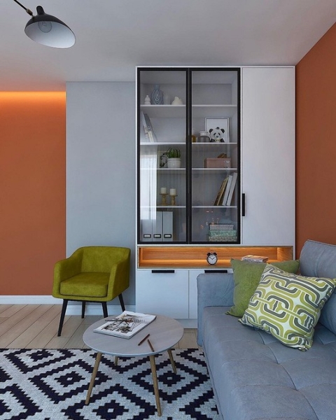 Оранжевый цвет в интерьере: как применять и с чем сочетать (133 фото)