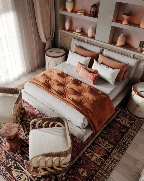 Оранжевый цвет в интерьере: как применять и с чем сочетать (133 фото)