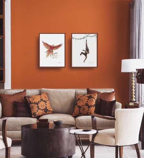 Оранжевый цвет в интерьере: как применять и с чем сочетать (133 фото)