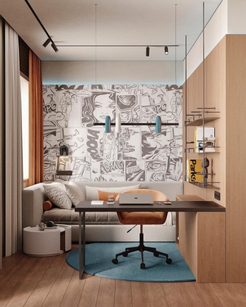 Оранжевый цвет в интерьере: как применять и с чем сочетать (133 фото)