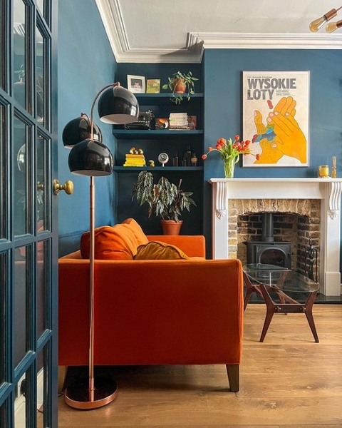 Оранжевый цвет в интерьере: как применять и с чем сочетать (133 фото)