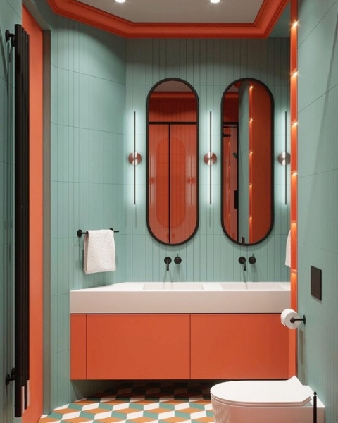 Оранжевый цвет в интерьере: как применять и с чем сочетать (133 фото)