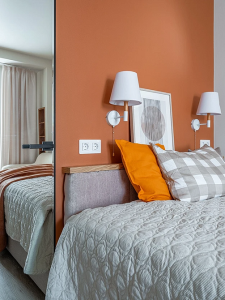 Оранжевый цвет в интерьере: как применять и с чем сочетать (133 фото)