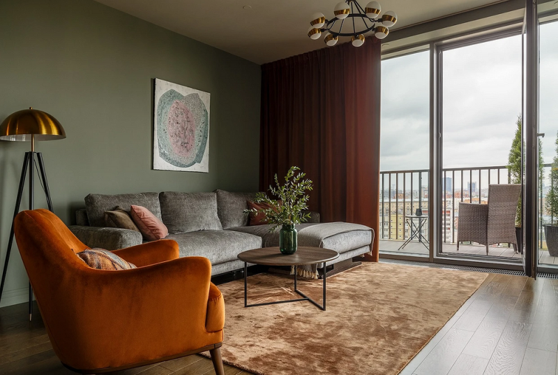 Оранжевый цвет в интерьере: как применять и с чем сочетать (133 фото)