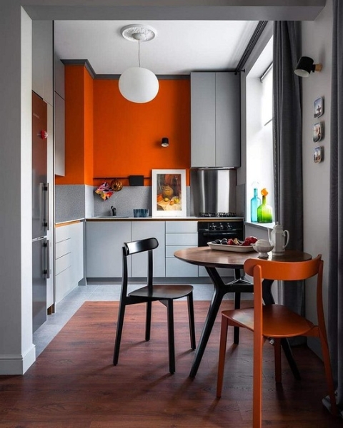 Оранжевый цвет в интерьере: как применять и с чем сочетать (133 фото)