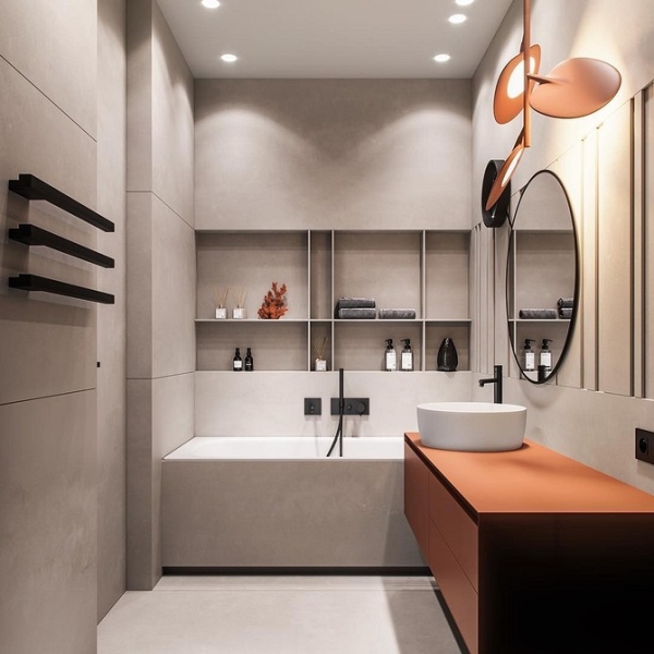 Оранжевый цвет в интерьере: как применять и с чем сочетать (133 фото)