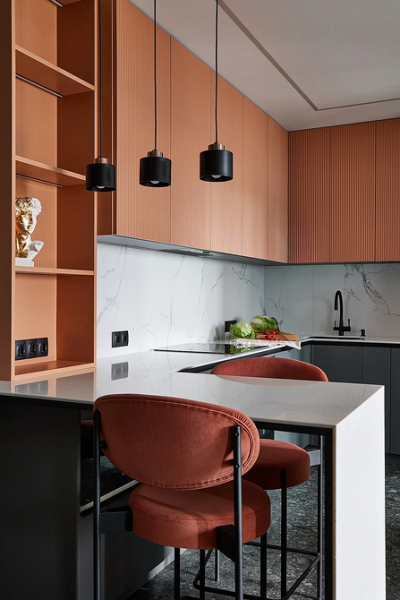 Оранжевый цвет в интерьере: как применять и с чем сочетать (133 фото)