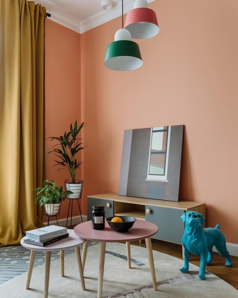 Оранжевый цвет в интерьере: как применять и с чем сочетать (133 фото)