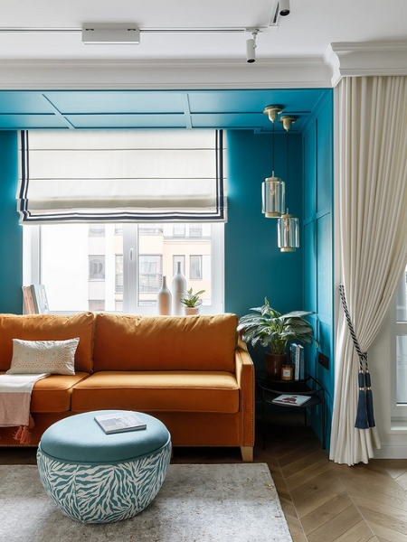 Оранжевый цвет в интерьере: как применять и с чем сочетать (133 фото)