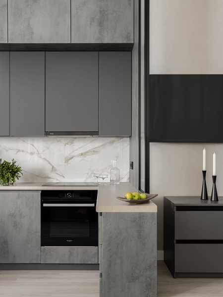 «Пентхаус» площадью 46 кв. м! Стильная и необычная квартира в Уфе