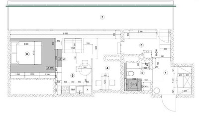 «Пентхаус» площадью 46 кв. м! Стильная и необычная квартира в Уфе