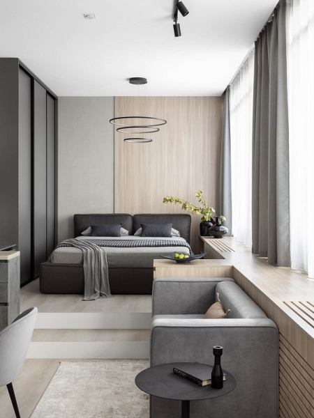 «Пентхаус» площадью 46 кв. м! Стильная и необычная квартира в Уфе