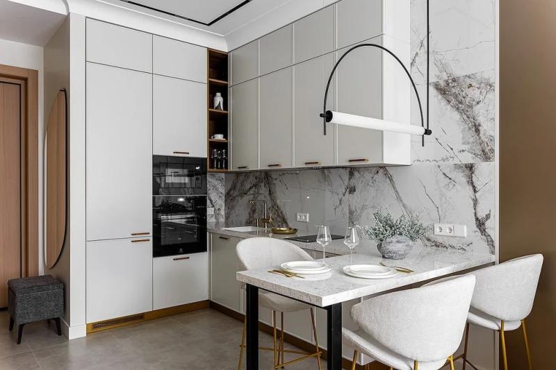 Стол для маленькой кухни: размеры, советы по выбору и 86 вдохновляющих фото