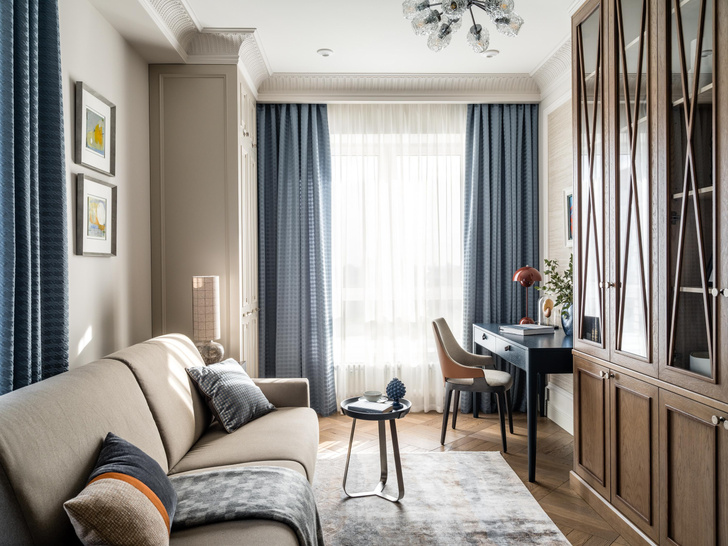 Светлая квартира 120 м² для семьи с двумя детьми в Москве