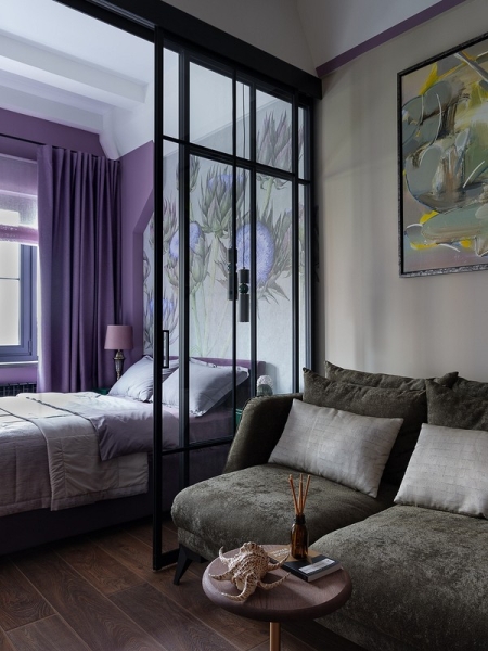 Такого вы еще не видели! Узкая студия 31 кв. м в здании склада типографии «Красная звезда»