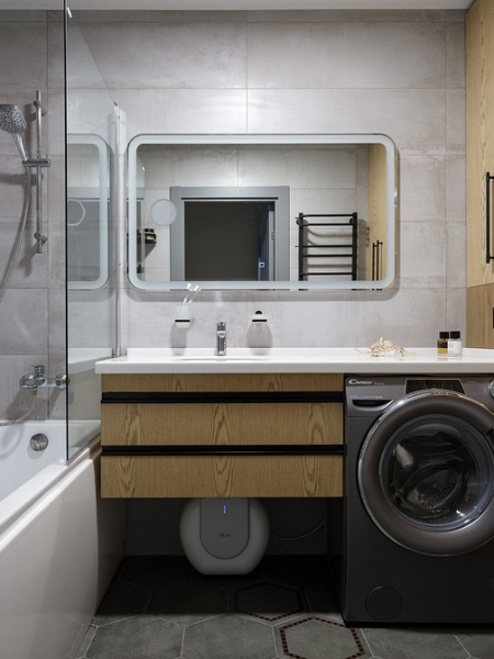 Такого вы еще не видели! Узкая студия 31 кв. м в здании склада типографии «Красная звезда»