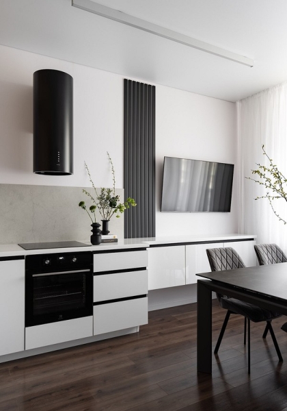 
                                Трешка на пятерых: удобная перепланировка и комфортный интерьер квартиры 74 кв. м                            