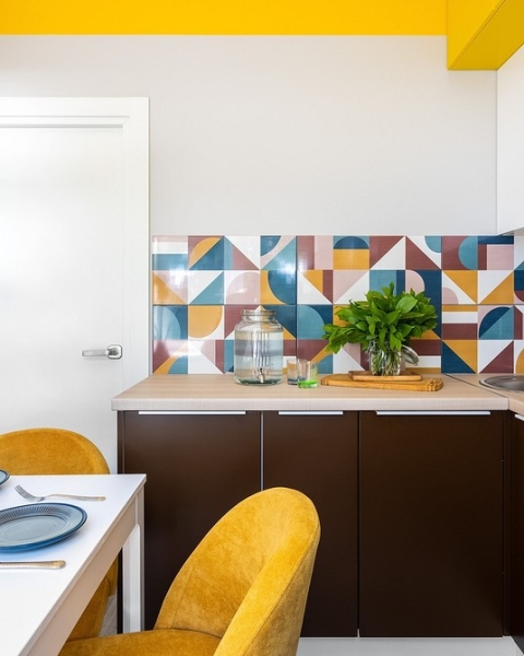 
                                Вы влюбитесь! 7 эффектных фартуков на кухне из проектов дизайнеров                            