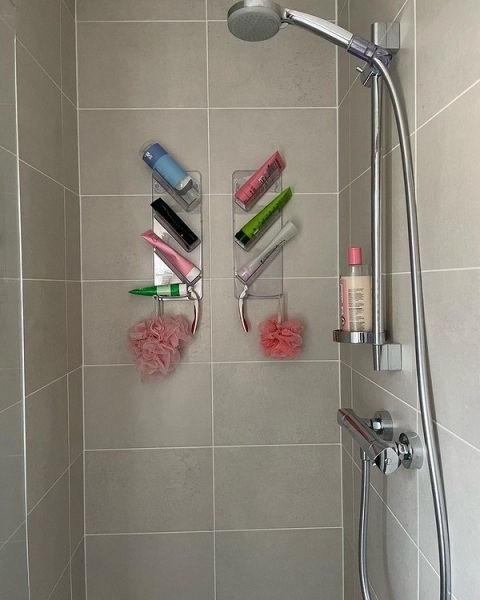 
                                8 красивых идей для хранения в душевой кабине                            