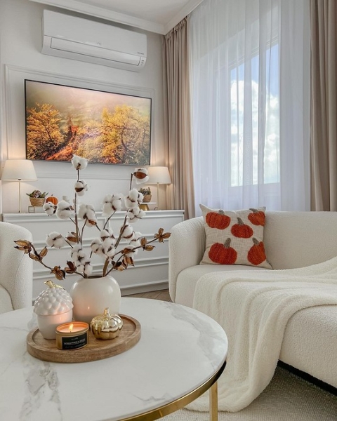 Без серости и скуки: 7 вдохновляющих осенних интерьеров