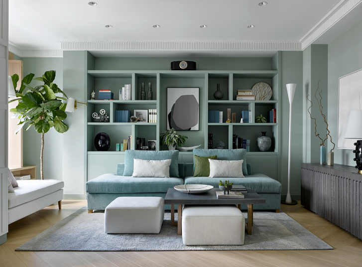 Экологичная квартира в мятных оттенках