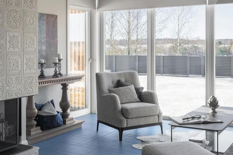 Голубая гостиная: сочетания цветов, идеи оформления и 104 фото