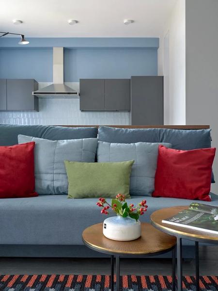 Голубая гостиная: сочетания цветов, идеи оформления и 104 фото