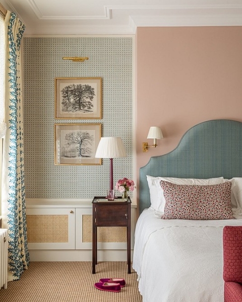 Голубая спальня: идеи оформления, подходящие стили и 110 фото