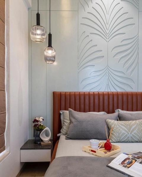 Голубая спальня: идеи оформления, подходящие стили и 110 фото