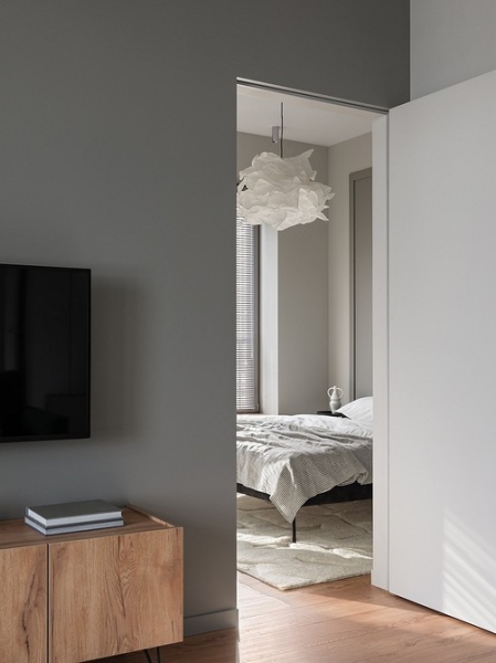 Из двушки сделали трешку и оформили стильный интерьер с мебелью из масс-маркета: квартира 53 кв. м