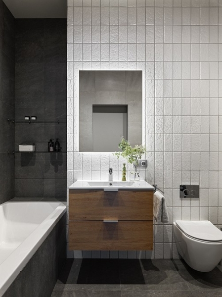 Из двушки сделали трешку и оформили стильный интерьер с мебелью из масс-маркета: квартира 53 кв. м