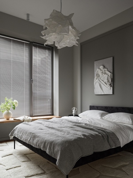 Из двушки сделали трешку и оформили стильный интерьер с мебелью из масс-маркета: квартира 53 кв. м